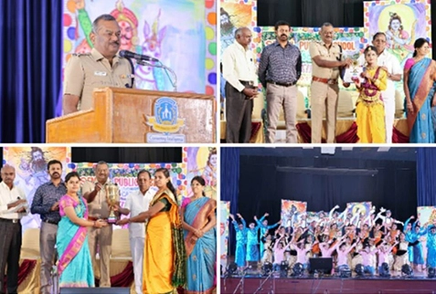 “Senthil Public School, Salem celebrated Festino’23 on Tuesday, the 10th January 2023 in order to showcase our tradition and culture. The splendid moments were cherished by the Chief Guest Shri. S.Radhakrishnan, Deputy Commissioner of Police, Headquarters Salem. Various cultural programs were hosted by the children of the III-V compartment. It was an ebullient and meticulous performance by the children that left the audience with full excitement and pleasure throughout the entire show.”