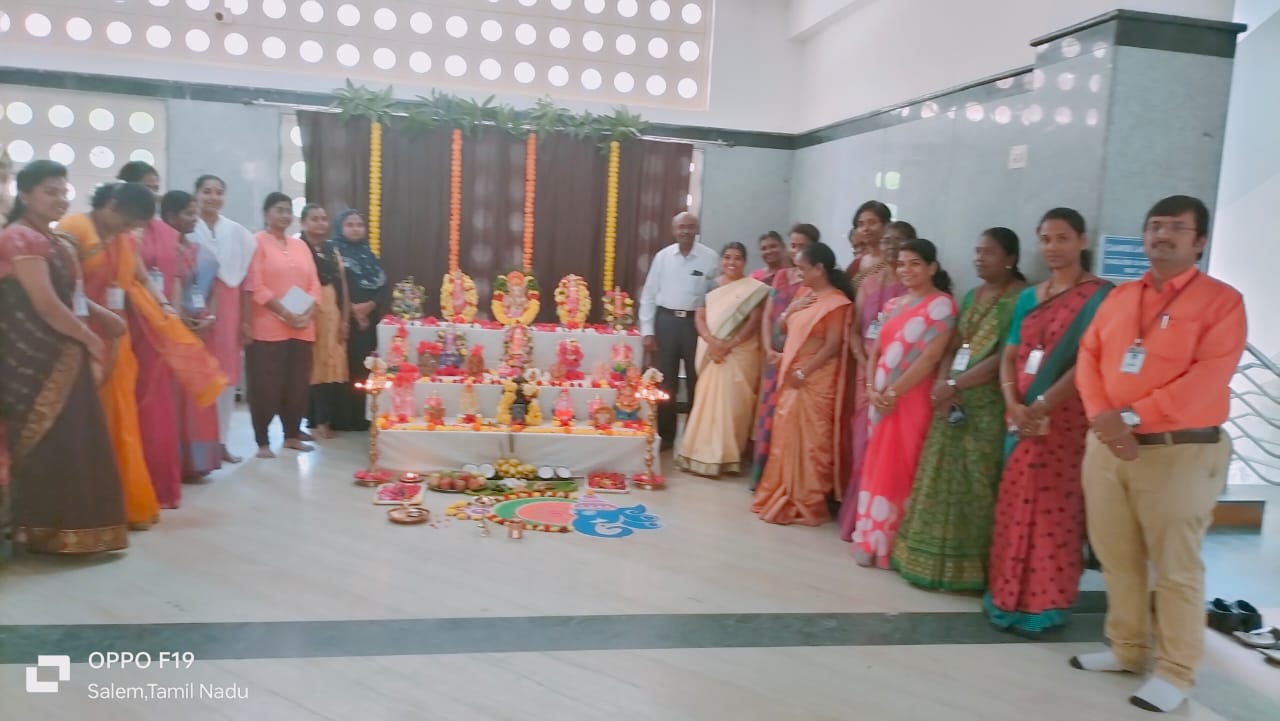Ganesh Chaturthi is a Hindu festival that marks the birthday of Lord Ganesha, the symbol of wisdom, bestows his presence on Earth during this festival and removes the obstacles. With such belief the Montessori wing celebrated the auspicious day on 15/09/2023(Friday).