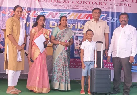 Royal international school conducted a drawing competition ADESH.S of class III-B bagged 2nd prize.