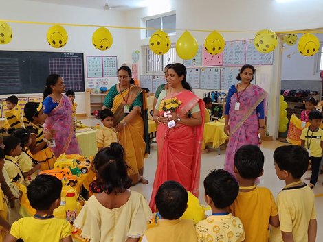 The Tiny Tots of Montessori Wing, SPS – Salem celebrated Colour Day on 1st December 2023 with great fun and enthusiasm.